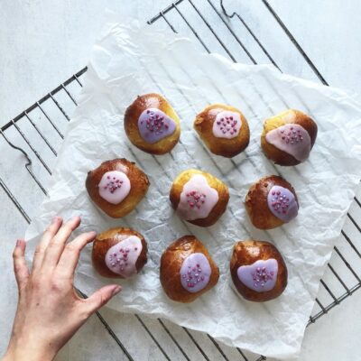 Fastelavnsboller med glasur