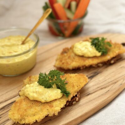 Fiskefilet med hjemmelavet remoulade