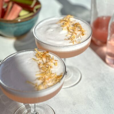 Gin sour med rabarber